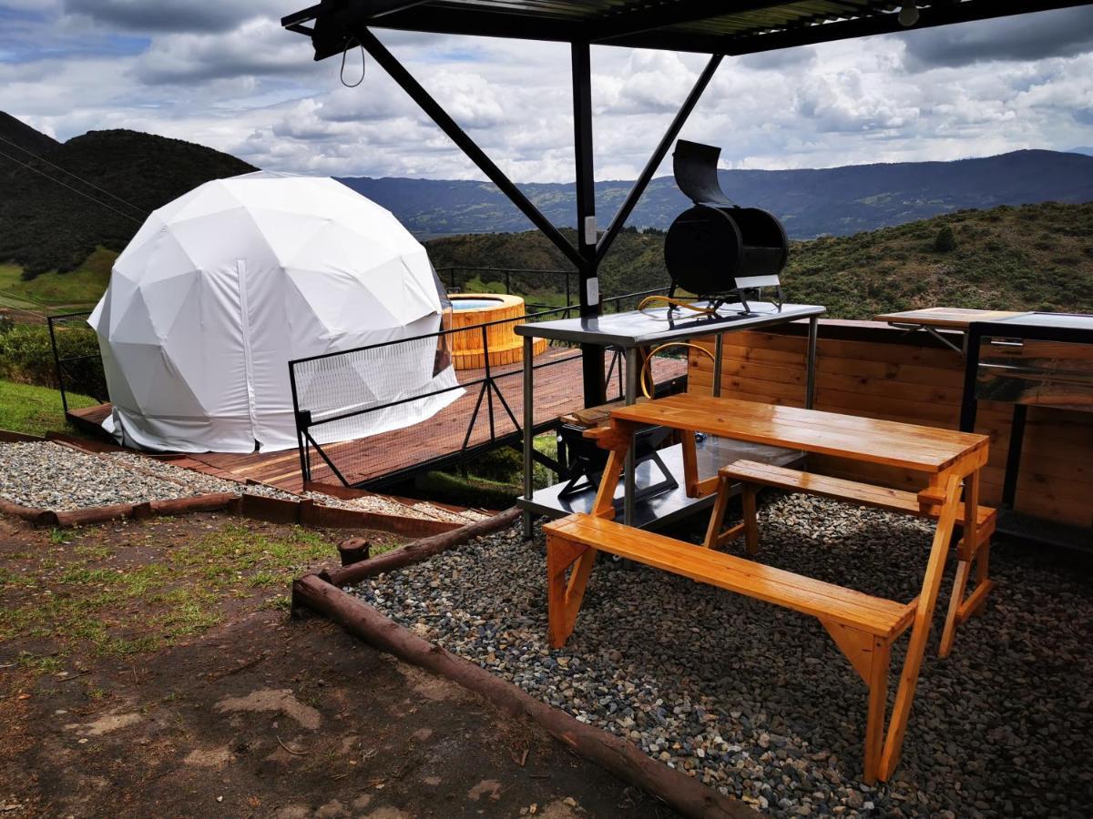 Hotel Glamping Guatavita Hills Exterior foto