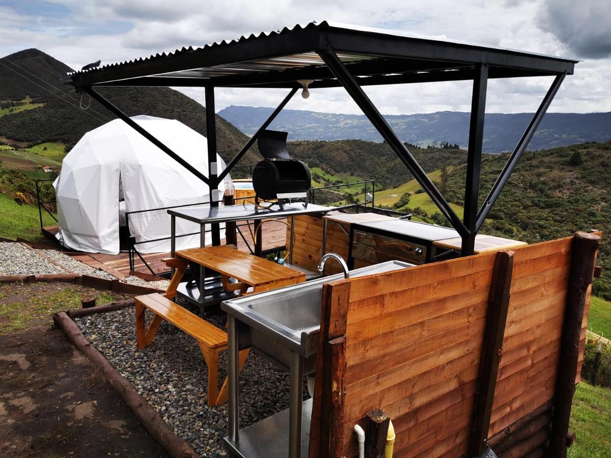 Hotel Glamping Guatavita Hills Exterior foto